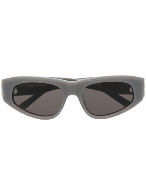 logo-plaque biker sunglasses by BALENCIAGA