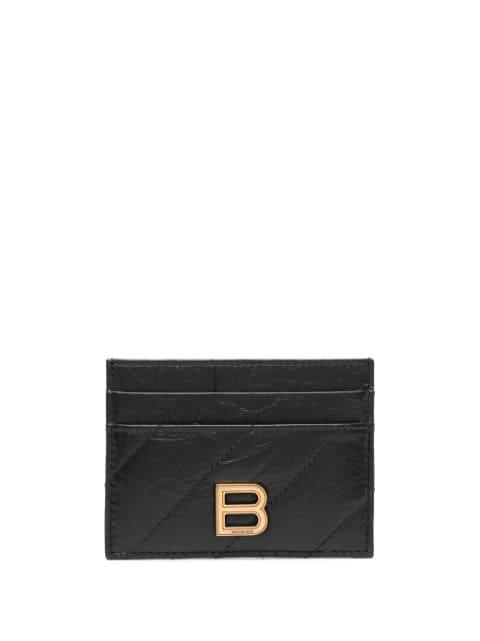 logo-plaque leather cardholder by BALENCIAGA