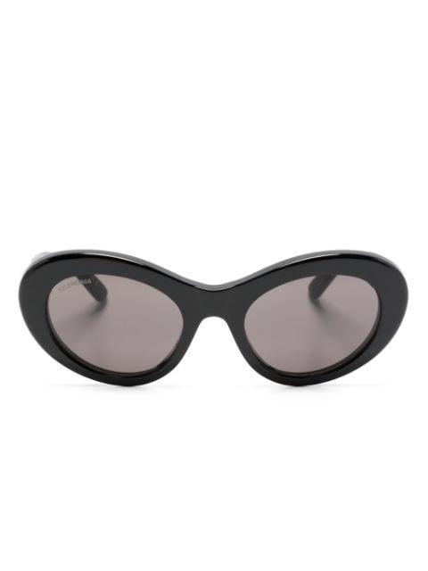 logo-plaque round-frame sunglasses by BALENCIAGA