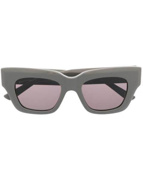 logo-plaque square-frame sunglasses by BALENCIAGA