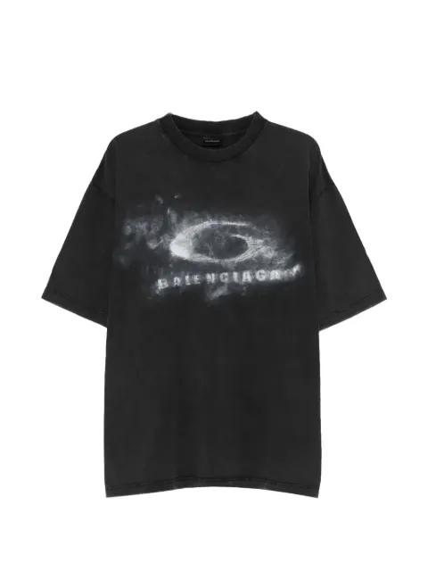 logo-print cotton T-shirt by BALENCIAGA