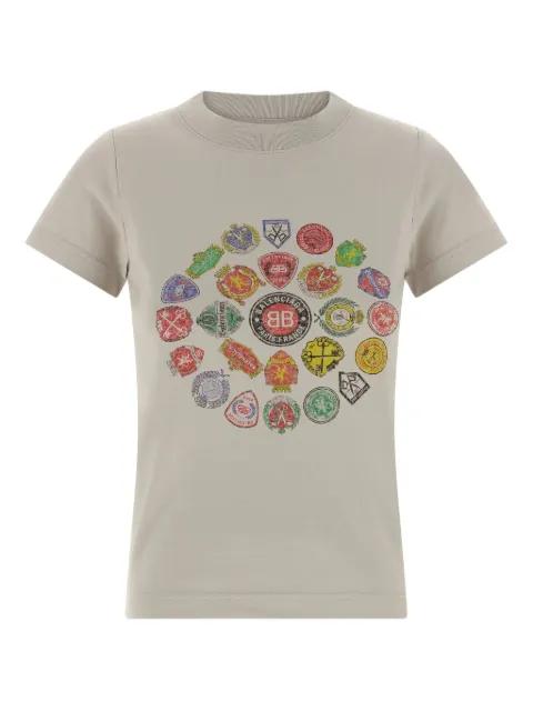 logo-print crew-neck T-shirt by BALENCIAGA