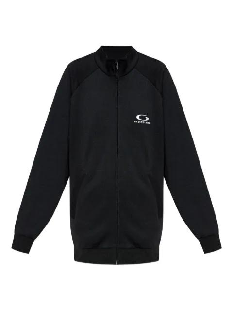 logo-print cut-out sweatshirt by BALENCIAGA