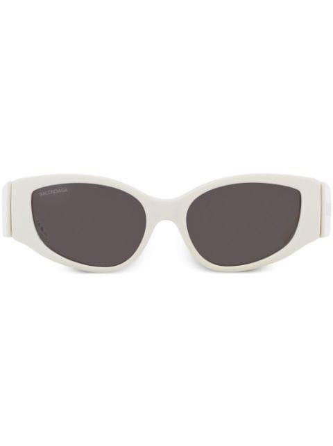 logo-print oval-frame sunglasses by BALENCIAGA