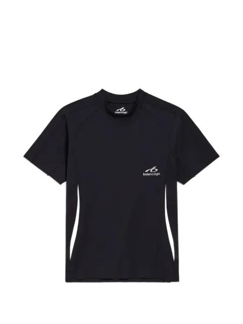 logo-print panelled T-shirt by BALENCIAGA