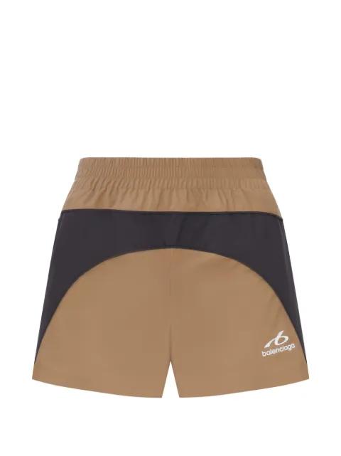 logo-print panelled running shorts by BALENCIAGA