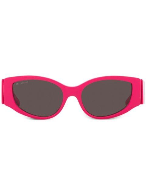 logo-print rectangle-frame sunglasses by BALENCIAGA
