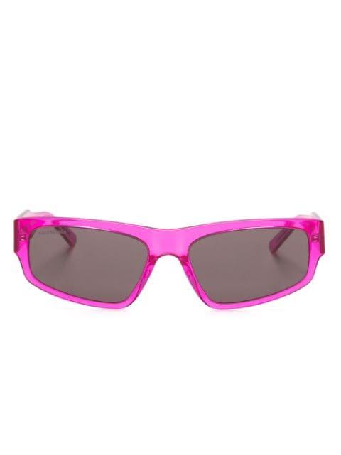 logo-print rectangle-frame sunglasses by BALENCIAGA