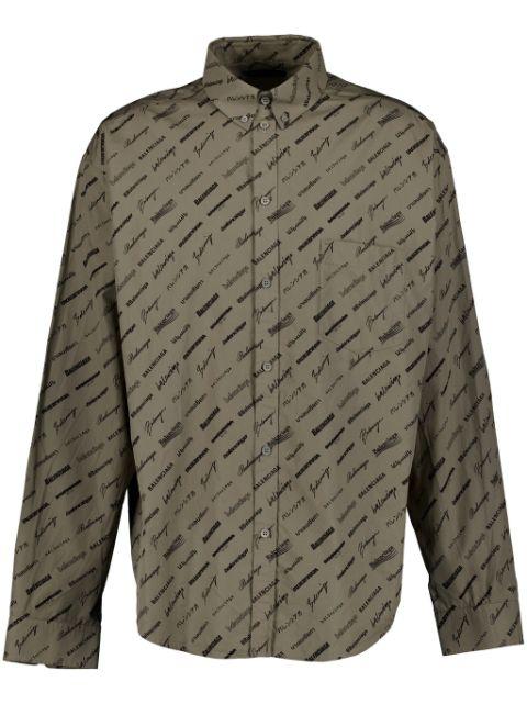 logo-print shirt by BALENCIAGA