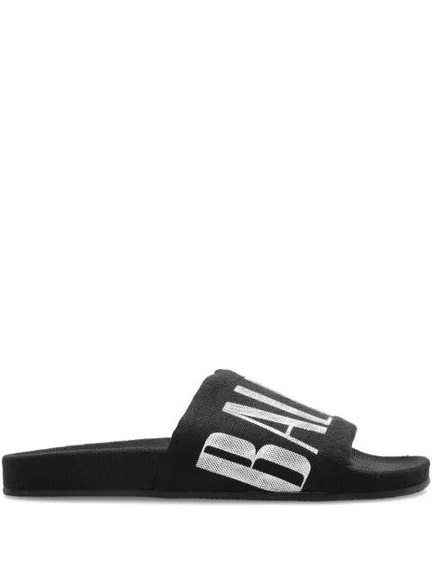 logo-print slides by BALENCIAGA