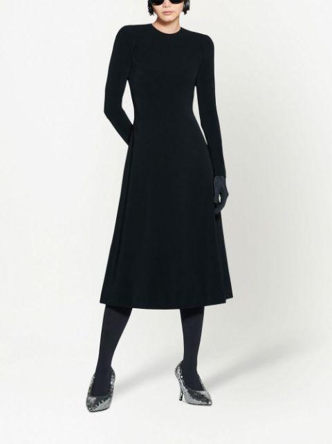 long-sleeve midi dress by BALENCIAGA