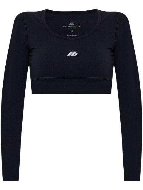 long-sleeve sports bra by BALENCIAGA