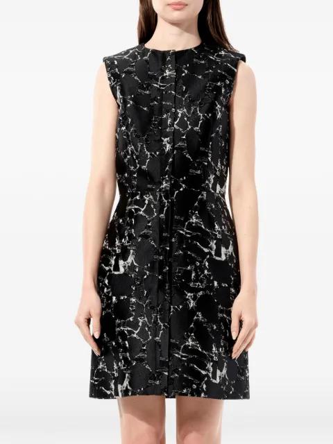 marble-print sleeveless dress by BALENCIAGA