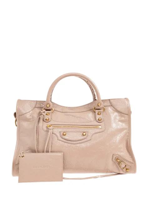 medium Le City leather tote bag by BALENCIAGA
