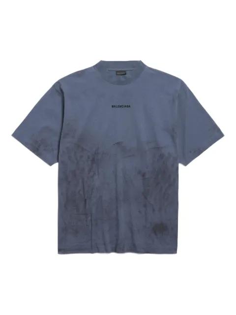 mock-neck logo T-shirt by BALENCIAGA