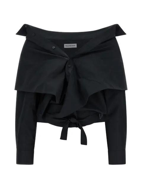 off-shoulder shirt by BALENCIAGA