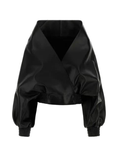 off-the-shoulder cropped jacket by BALENCIAGA
