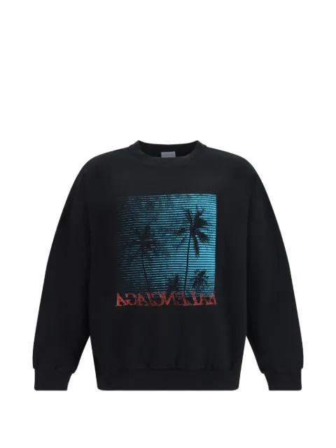 palm-print cotton sweater by BALENCIAGA