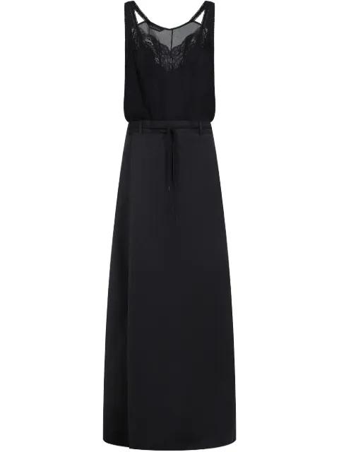 patched maxi dress by BALENCIAGA
