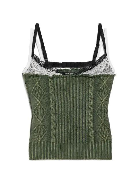 patched tank top by BALENCIAGA