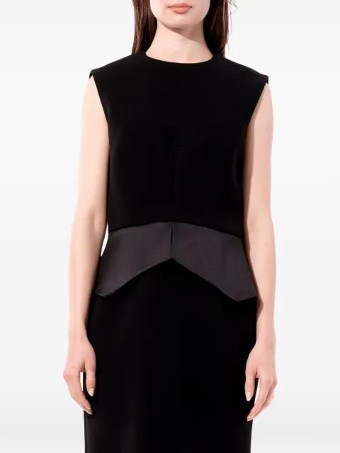 peplum-waist sleeveless dress by BALENCIAGA