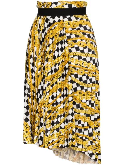 pleated asymmetrical skirt by BALENCIAGA