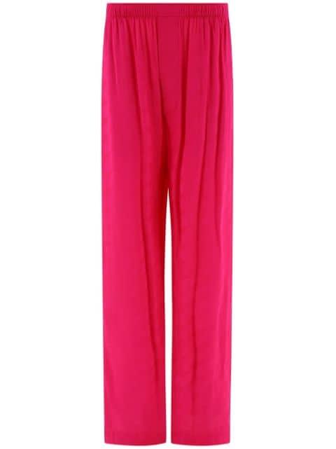 pleated straight-leg trousers by BALENCIAGA