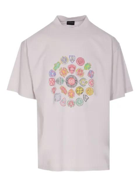 printed crew-neck T-shirt by BALENCIAGA