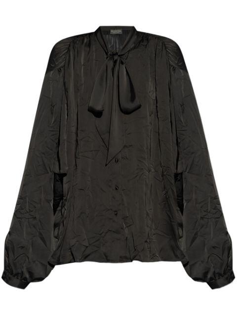 pussy bow-collar shirt by BALENCIAGA