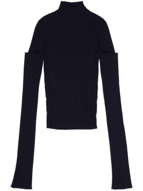 ribbed long-sleeve sweater by BALENCIAGA