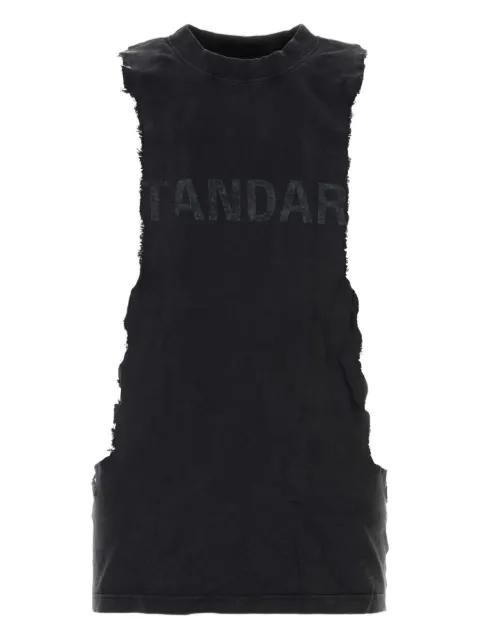 ripped cotton tank top by BALENCIAGA