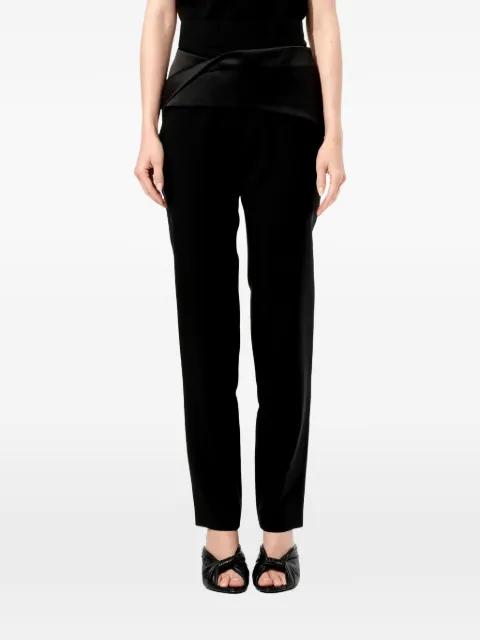 satin-trimmed tailored trousers by BALENCIAGA
