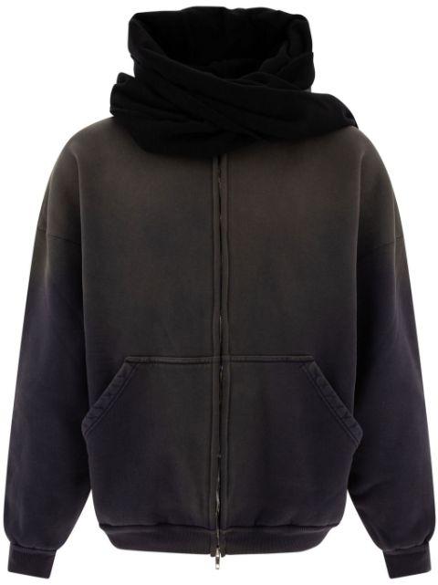 scarf-detail hoodie by BALENCIAGA