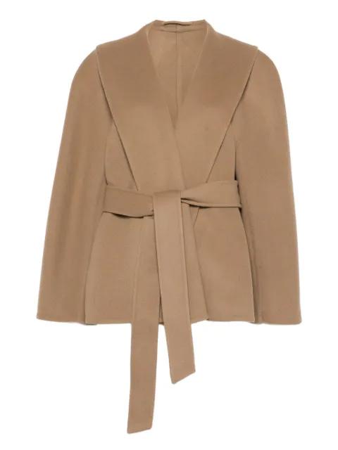 shawl belted jacket by BALENCIAGA