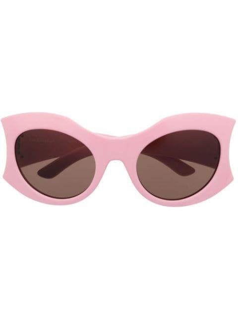 side logo-plaque detail sunglasses by BALENCIAGA