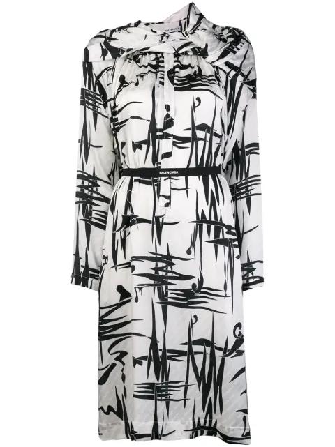 silk dress by BALENCIAGA