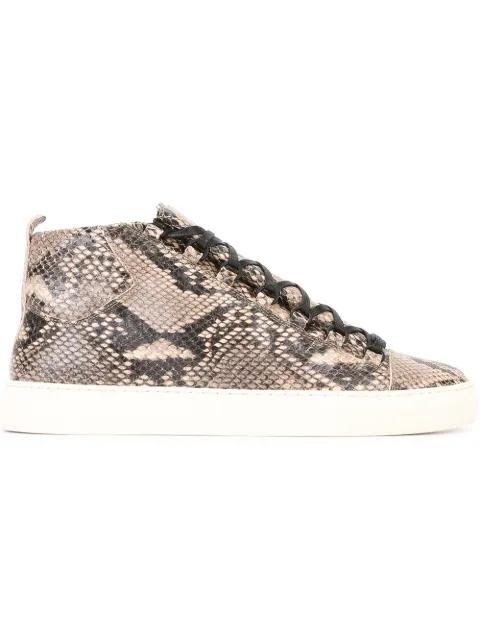 snakeskin effect sneakers by BALENCIAGA