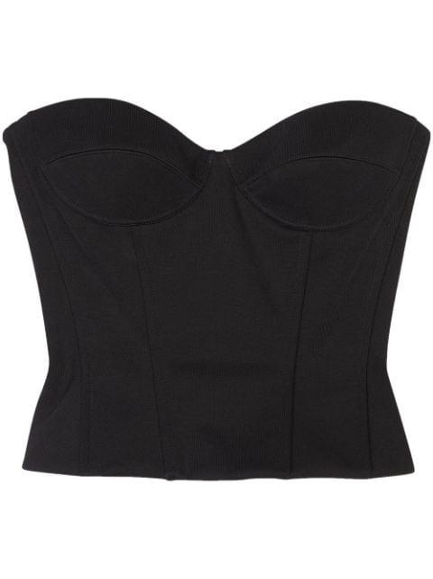 strapless bustier top by BALENCIAGA