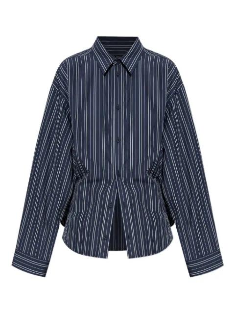 striped button-up shirt by BALENCIAGA