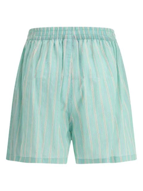 striped elastic-waist shorts by BALENCIAGA
