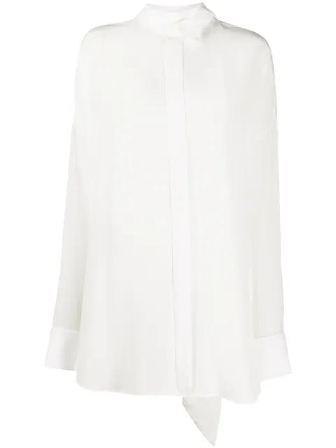 tuxedo scarf shirt by BALENCIAGA