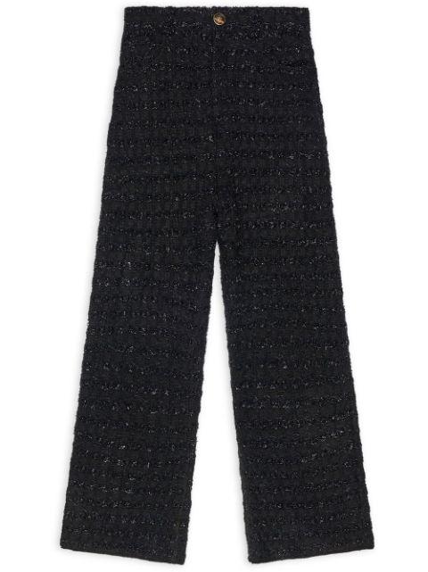 tweed straight-leg cut trousers by BALENCIAGA