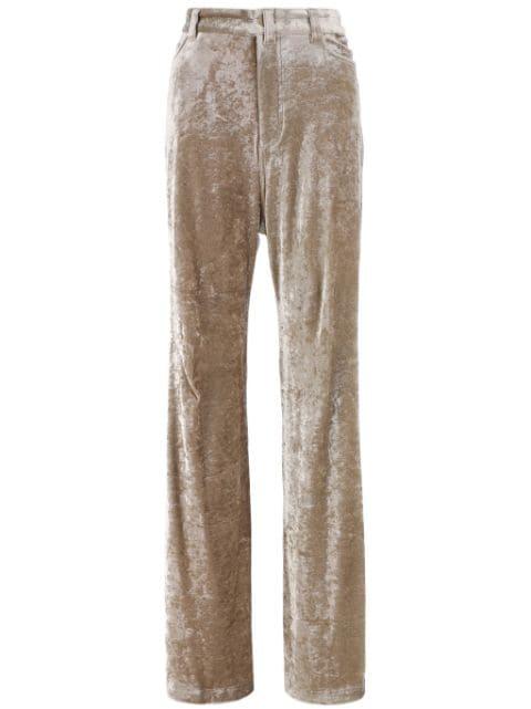 velvet wide-leg trousers by BALENCIAGA
