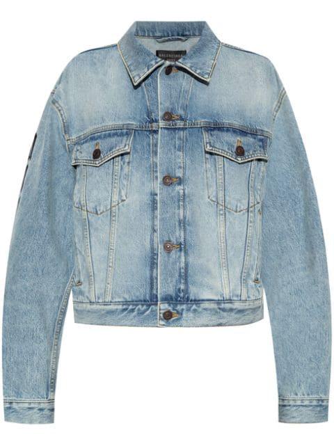 washed denim jacket by BALENCIAGA