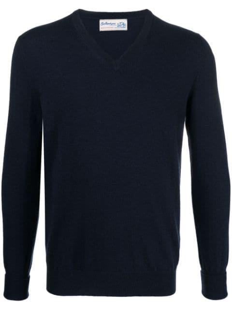 V-neck cashmere jumper by BALLANTYNE
