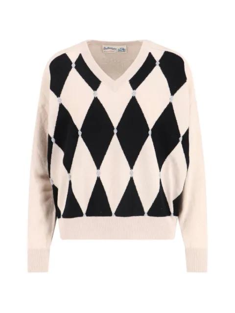 argyle V-neck sweater by BALLANTYNE
