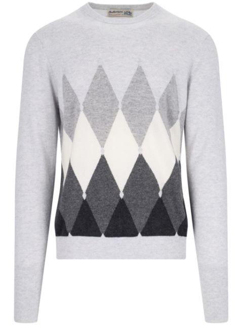 argyle-intarsia jumper by BALLANTYNE