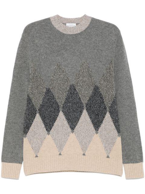 argyle-intarsia sweater by BALLANTYNE