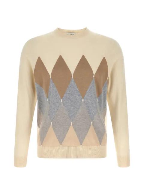 argyle-pattern crew-neck sweater by BALLANTYNE