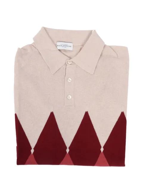 argyle-pattern short-sleeves polo shirt by BALLANTYNE